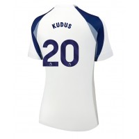 Stroje piłkarskie Tottenham Hotspur Mohammed Kudus #20 Koszulka Podstawowej dla damskie 2025-26 Krótki Rękaw